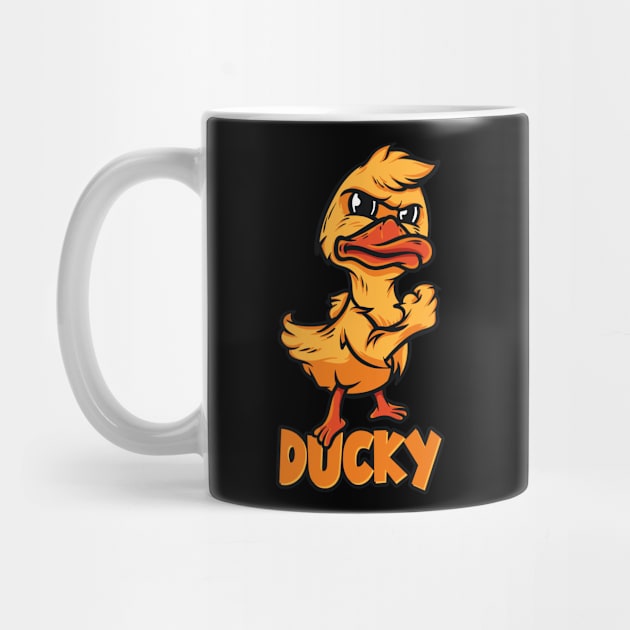 Ducky - Tough Duck by Graphics Gurl